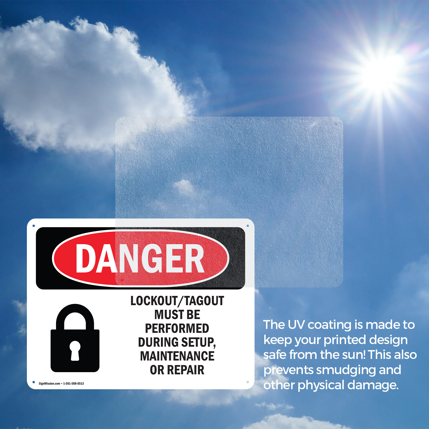 (2 Pack) Lockout Tagout Setup Maintenance Repair OSHA Danger Sign Decal Metal