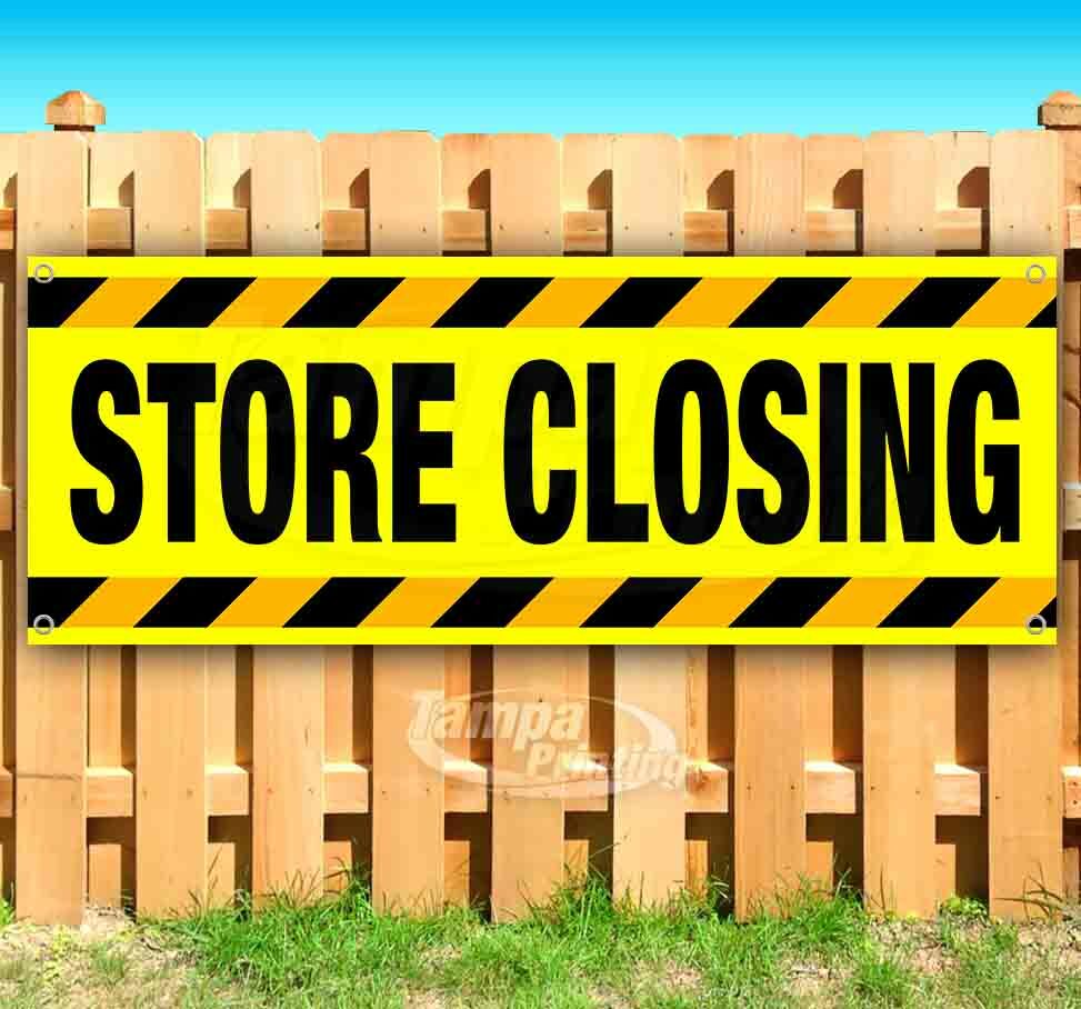 STORE CLOSING Advertising Vinyl Banner Flag Sign Many Sizes OUT OF BUSINESS