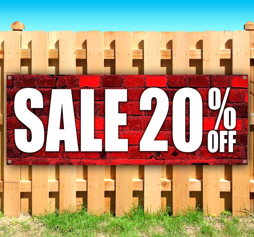 20% OFF SALE Advertising Vinyl Banner Flag Sign Many Sizes USA