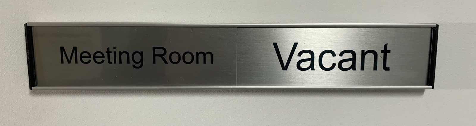 Office Door Sign – Sliding In/Out Large 300mm x 50mm