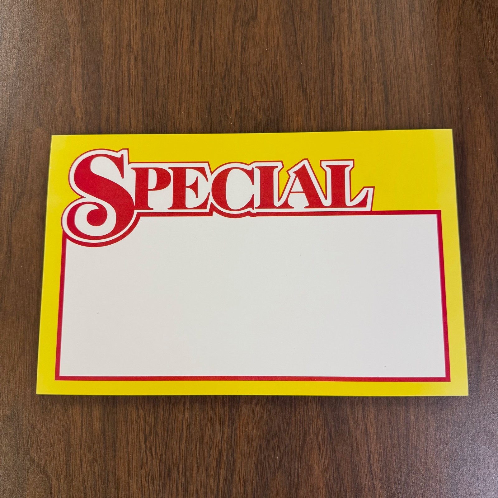 30 pieces – 7&Prime; x 11&Prime; Special Price cards for Retail Stores Signage Shelf Signs