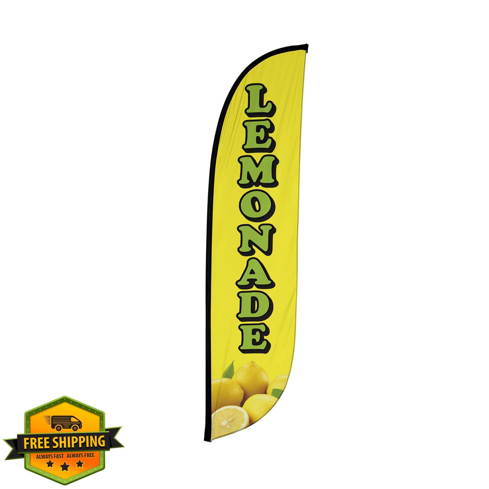 LookOurWay Feather Flag Banner Lemonade Yellow Swooper