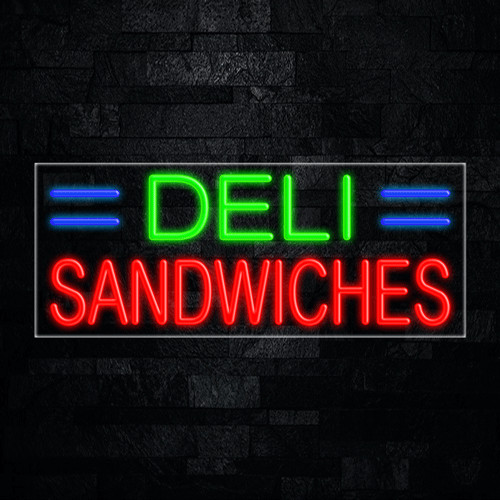 Deli Sandwiches LED Neon Sign 30&Prime;L x 12&Prime;H #30533