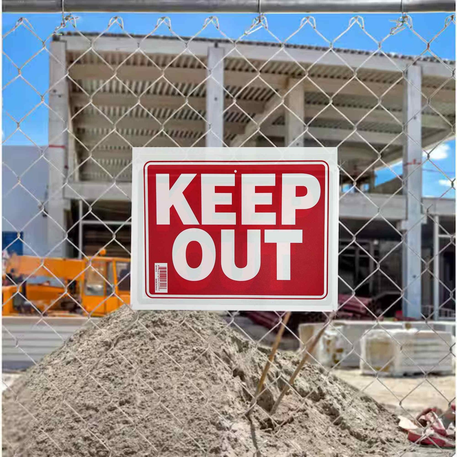 9&Prime;X12&Prime; « KEEP OUT » Plastic Signage Sign-1 Pack