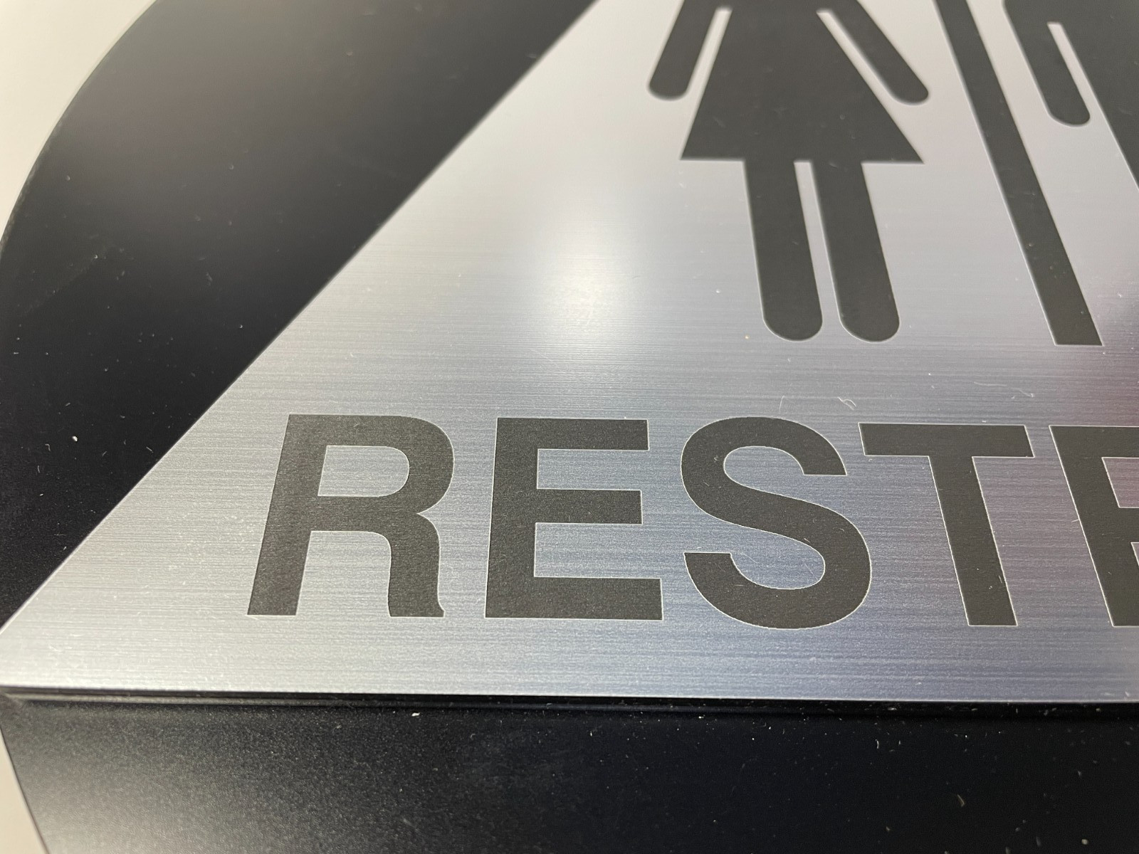 NEW ADHESIVE UNISEX HANDICAP RESTROOM SIGN ROUND 12&Prime; DIAMETER WEIGHS 1.5-2 LBS