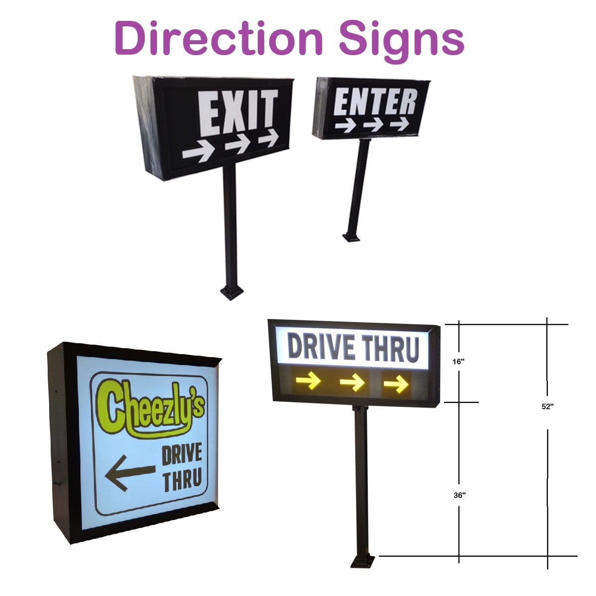 LED Menu Board & Header Box | UniLite Series Slide-N-Lock – 60 40 | HBOX-24x 12