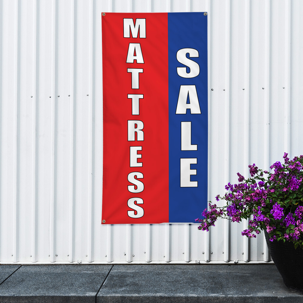 Vertical Vinyl Banner Multiple Sizes Mattress Deal Promotion Business Business
