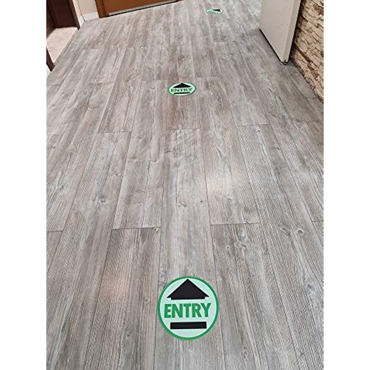 Entry Sign 10 Pack 7.5&Prime; Round Social distancing Sign Social distance Floor Decal