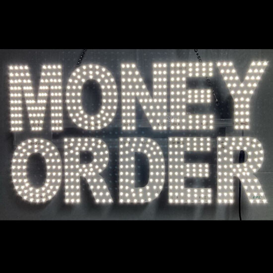 LED MONEY ORDER SIGN (12&Prime;X22&Prime; INCH) – WHITE COLOR