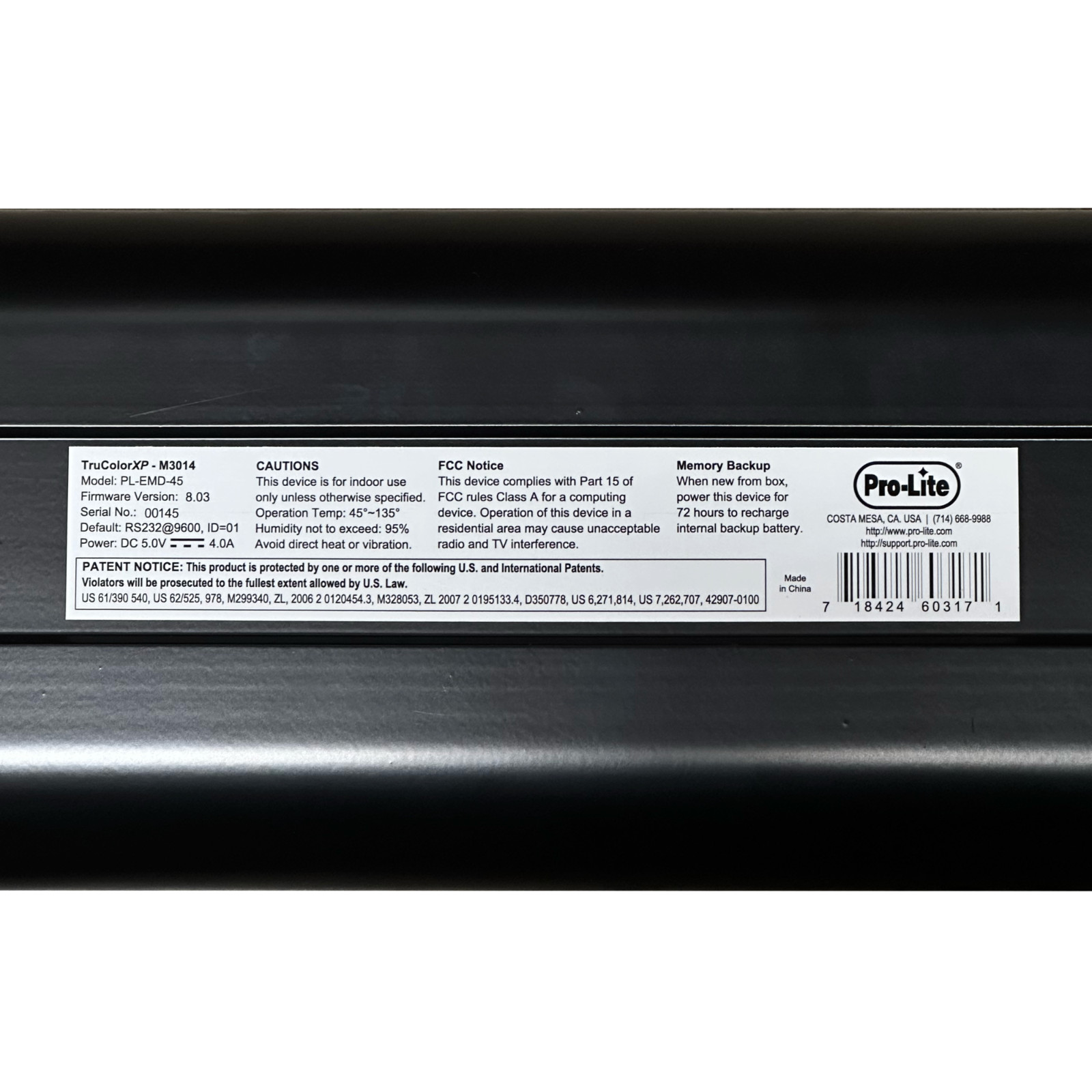 Pro-Lite *Refurb* TruColorXP Programmable Electronic Message Sign
