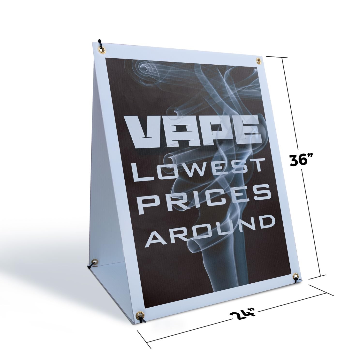 Signmission Vape Shop Lowest Prices Sidewalk Sign 24 Inch X 36 Inch A-Frame