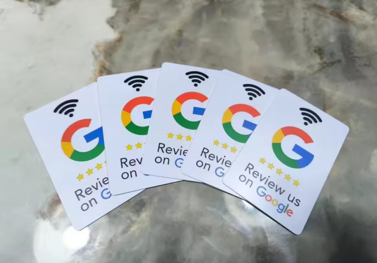 Social Review Tap Card | NFC Contactless QR Code | Unlimited Use Review Cards