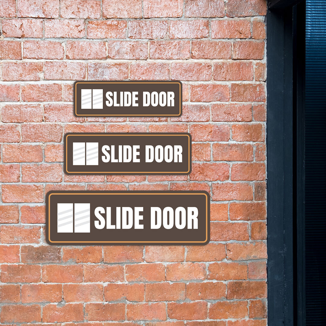 Standard Plus Slide Door Wall or Door Sign | Business and Workplace Signage