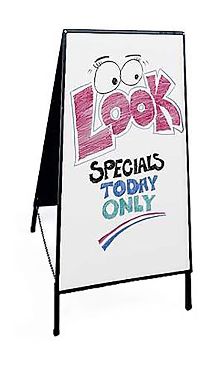 Dry Erase Board A-Frame Sidewalk Sale Sign 41 » x 21 » Back Magnetic Double Side