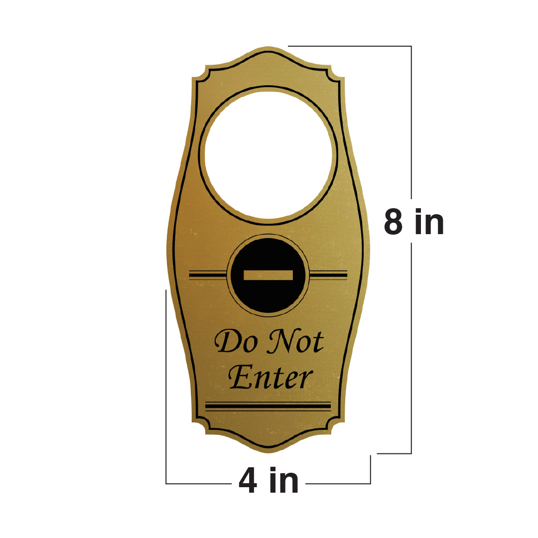 Signs ByLITA Do Not Enter Door Hanger