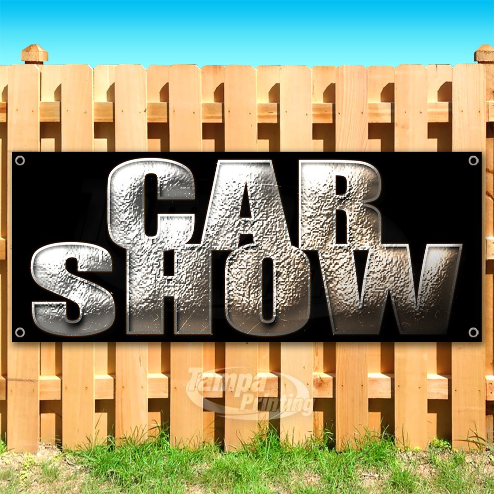 CAR SHOW Advertising Vehicle Sports Vinyl Banner Flag Sign USA SB10729