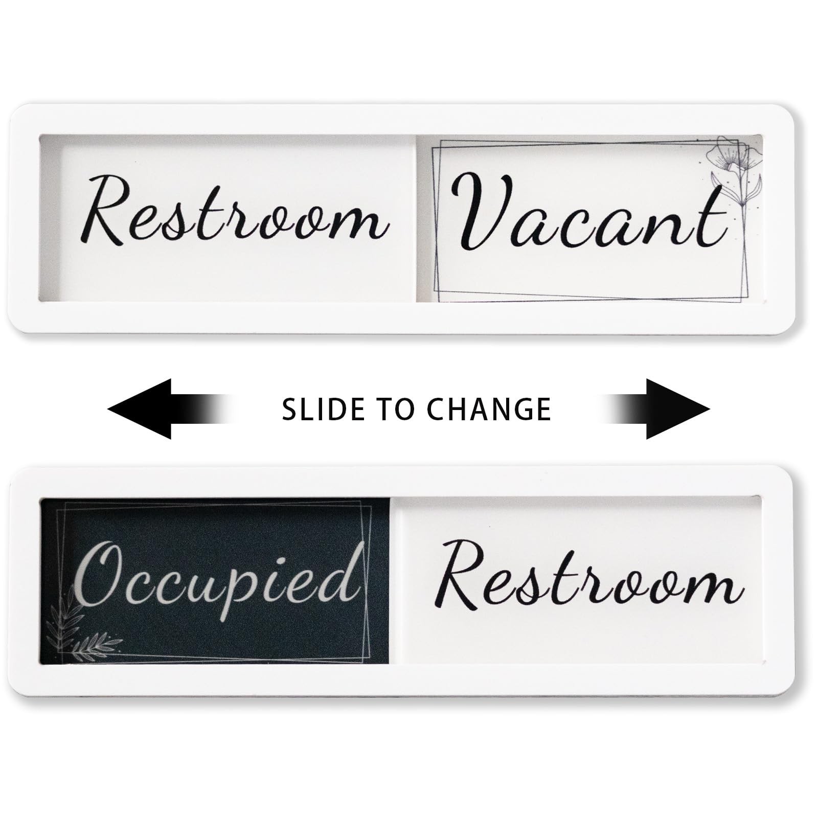Vacant Occupied Bathroom Sign Slider Privacy Indicator Home Office Hotel 6.7×2