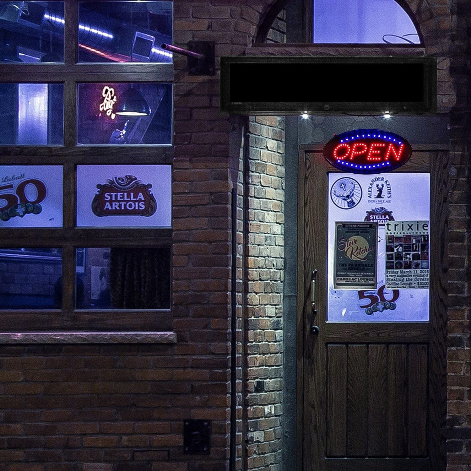 Bright LED Neon Light OPEN Sign Business Animated Motion with ON/OFF 19×10&Prime; USA