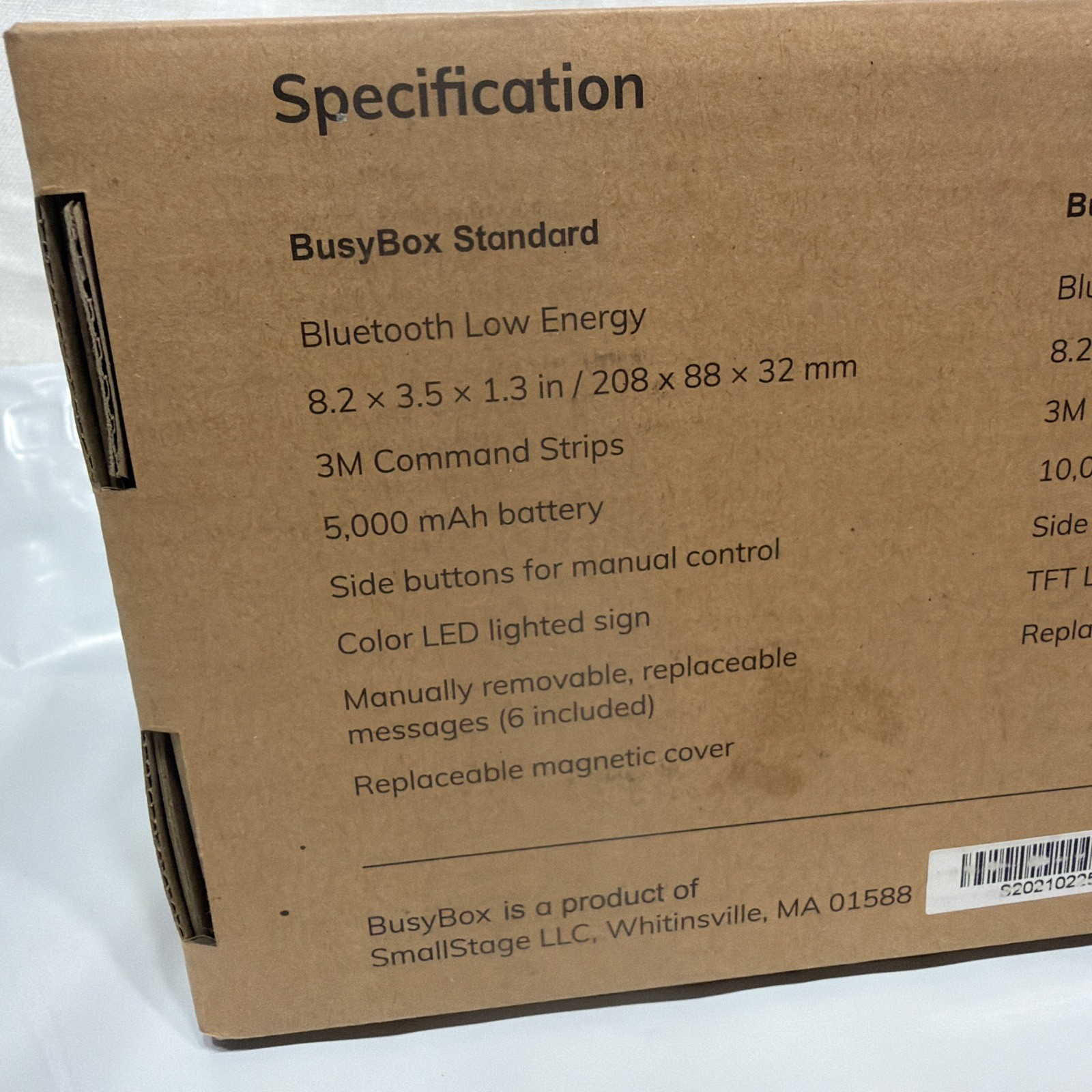 BusyBox S Smart Sign Bluetooth Do Not Disturb LED Sign w/ 6 Messages NEW IN BOX