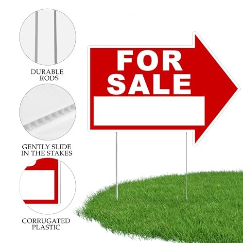 Large Huge For Sale Yard Sale Arrows Yard Sign Double Sided With Stake Large …