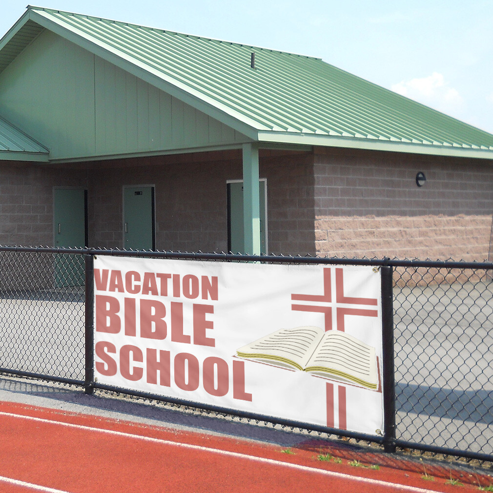 Vinyl Banner Multiple Sizes Vacation Bible School Advertising Printing Hobbies
