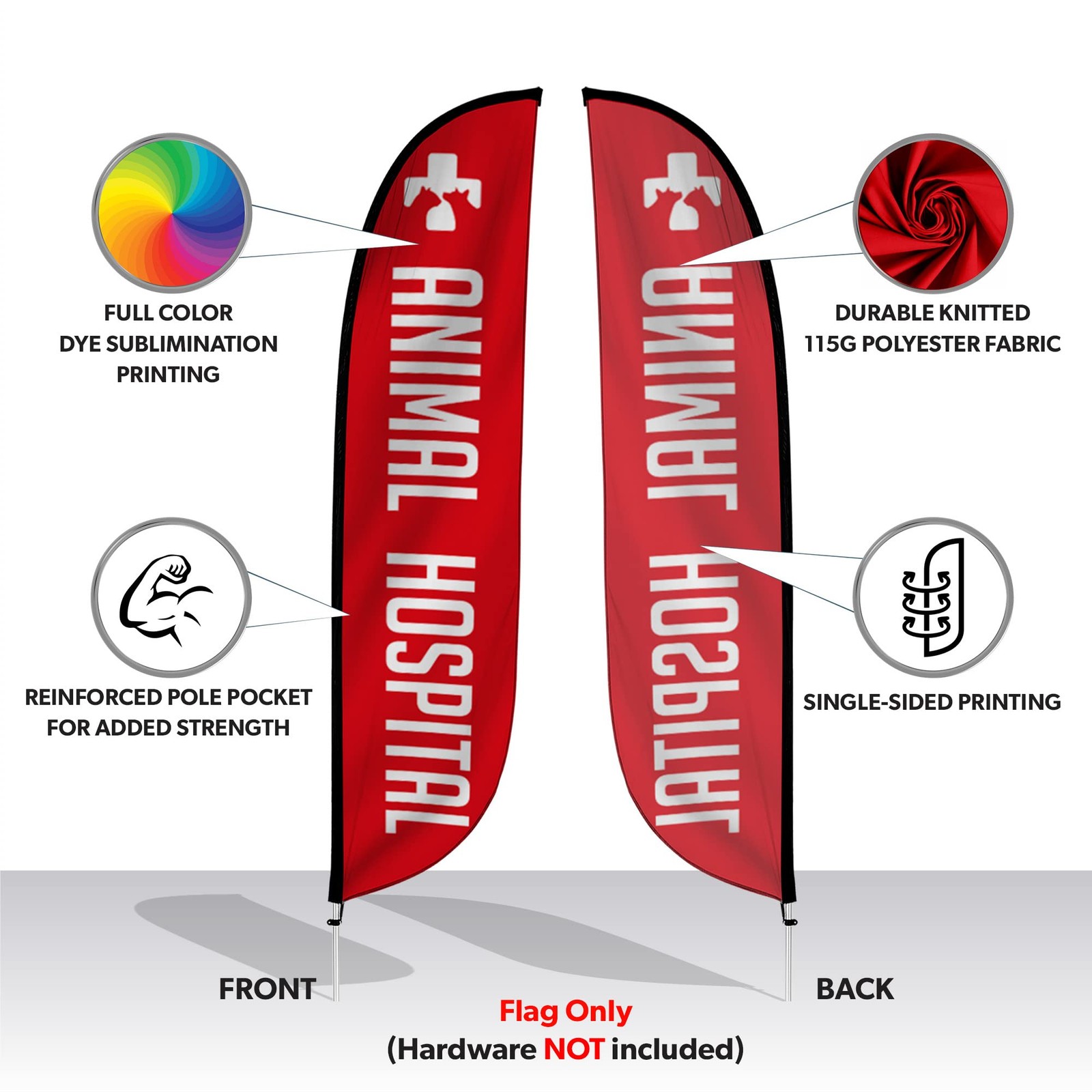 Lookourway Feather – 12 Feet Tall Advertising For Outdoor Business And