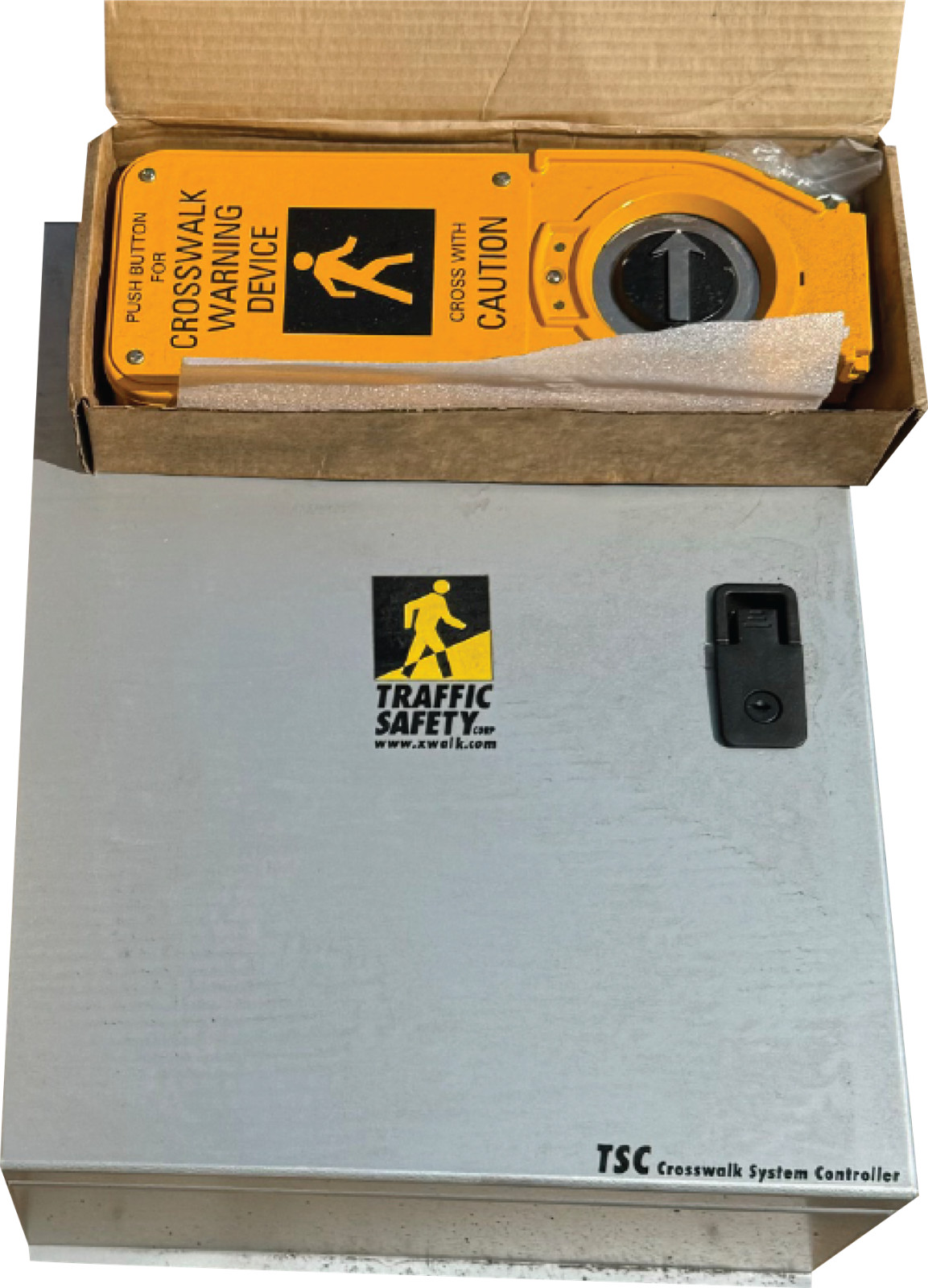 NOB Crosswalk Warning Signal System MUTCD Pedestrian LED Traffic Push Button