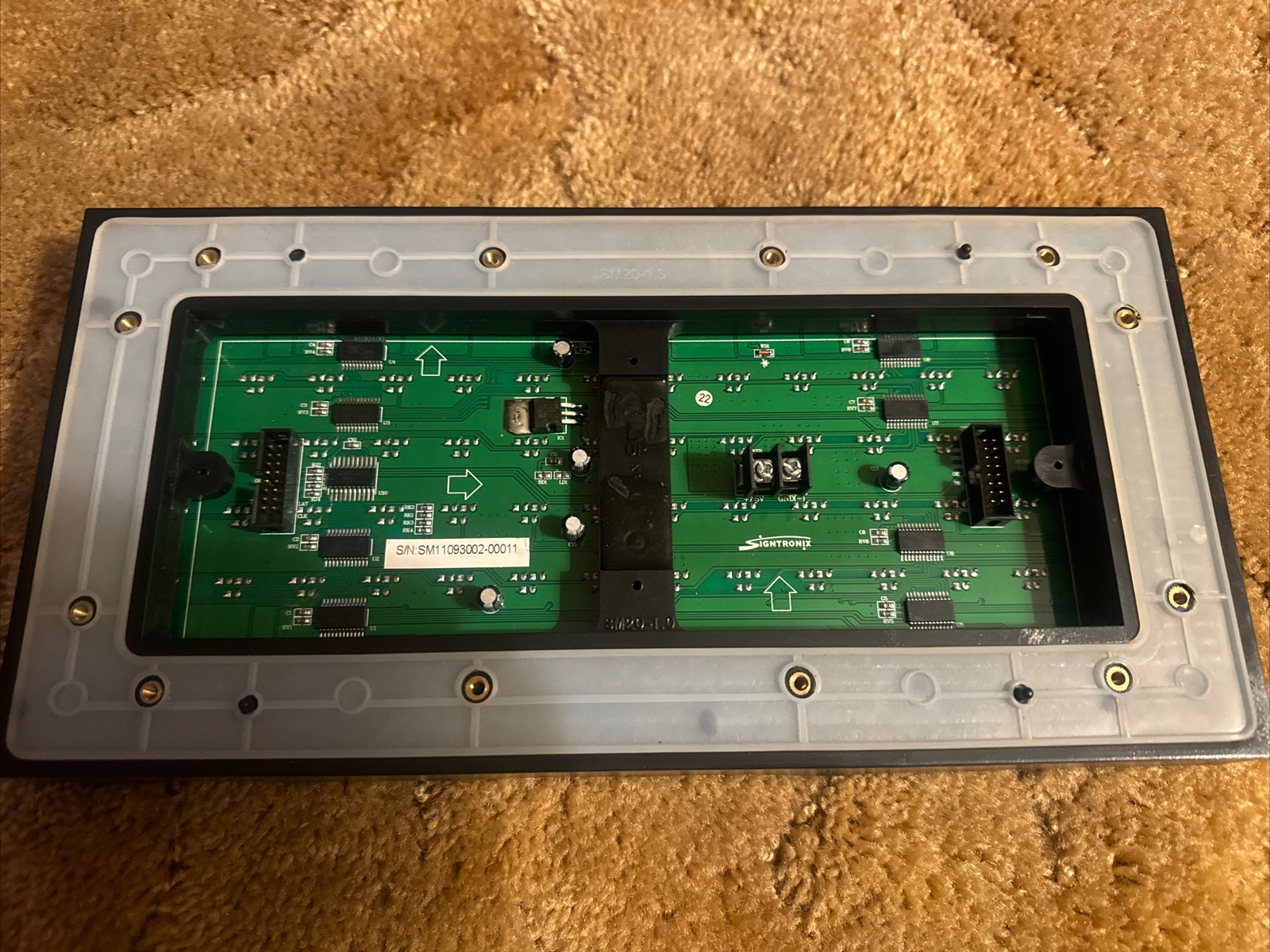 Signtronix Guru Amber 20 MM 16X8 Led Sign Modules. You Receive 2 Modules.