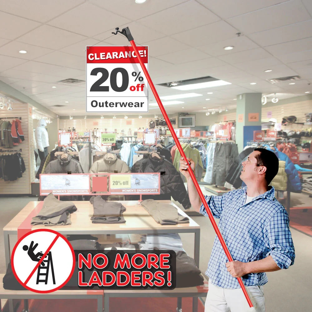 MagneClick® Installer Head ONLY Ceiling Magnet Store Sale Advertising