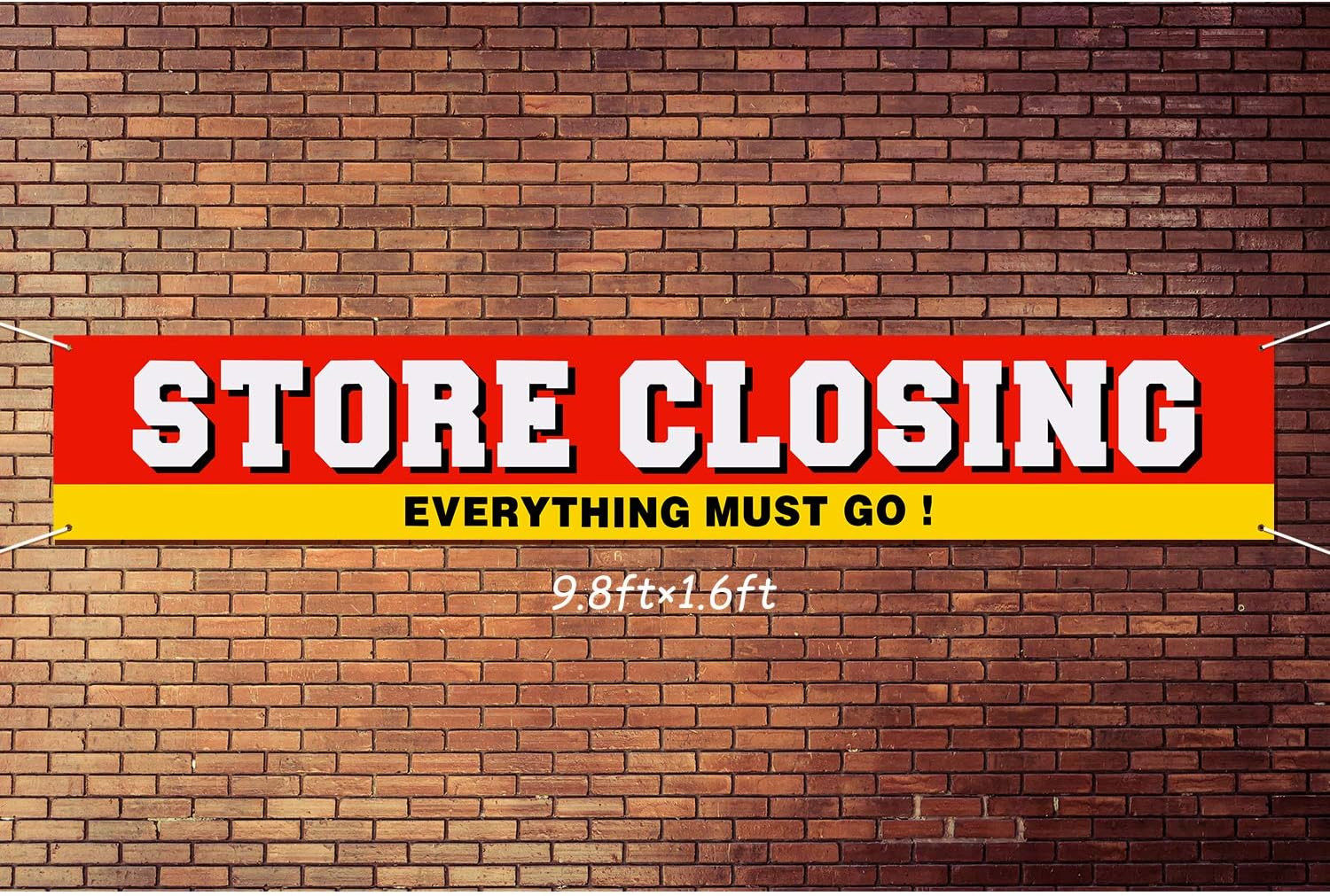 Large Store Closing Sign Banner Everything Must Go Advertising Banner Going Out