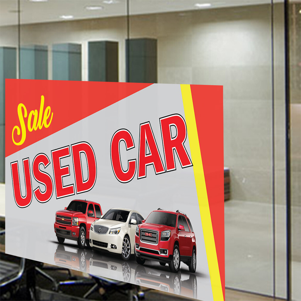 Decal Stickers Sale Used Car Outdoor Advertising Printing Vinyl Store Sign Label