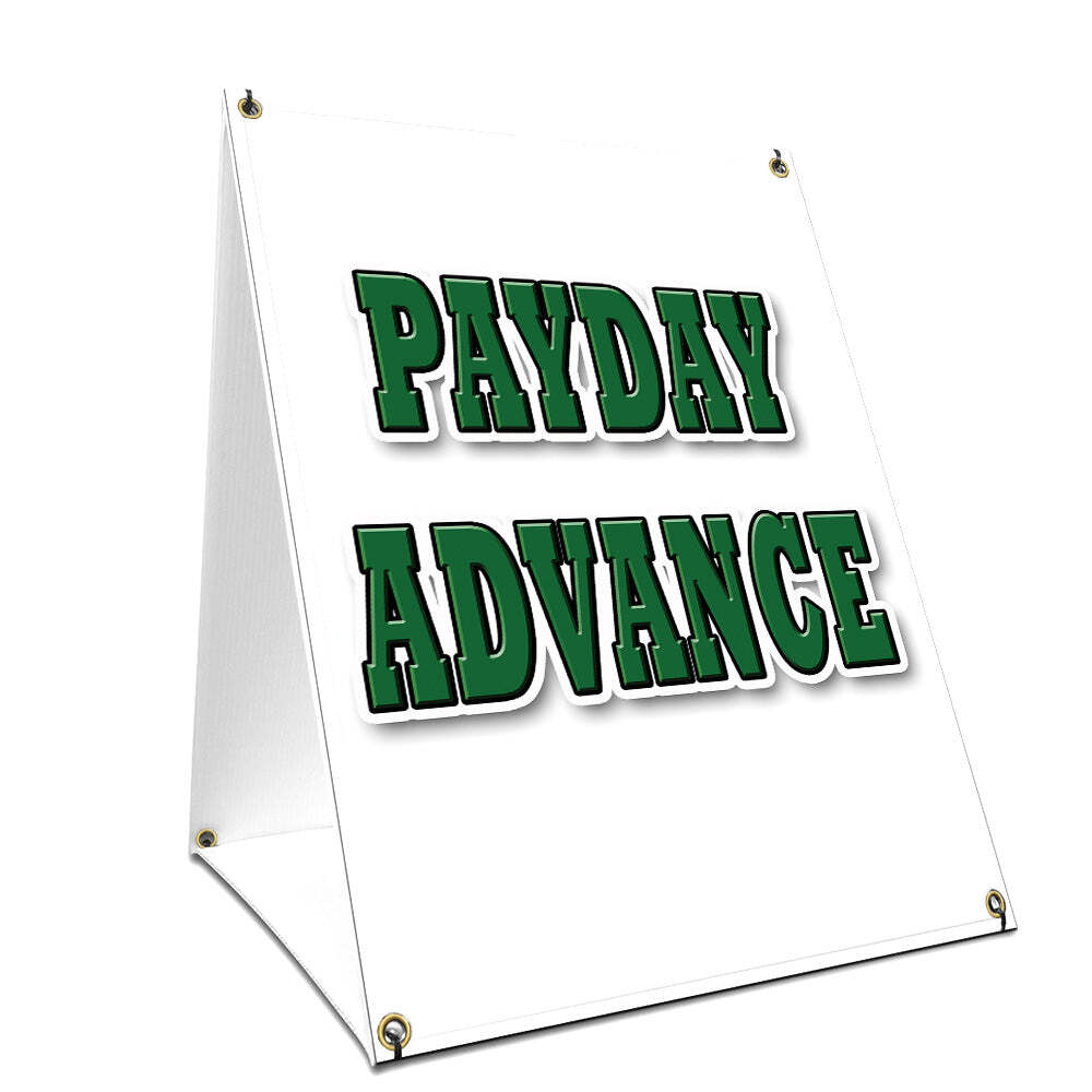 Payday Advance Yard Sign & Stake outdoor plastic coroplast window