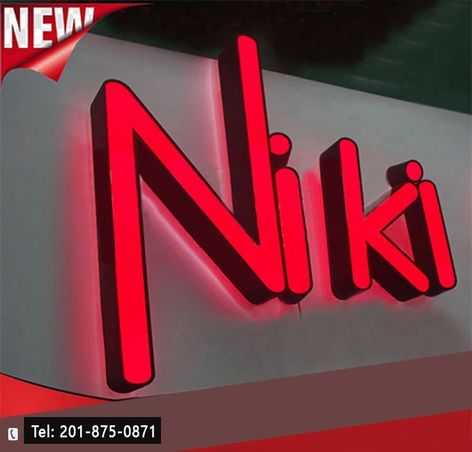 Custom Channel Letters Led Front-Lit and Back-Lit 20 Inches -Read Description