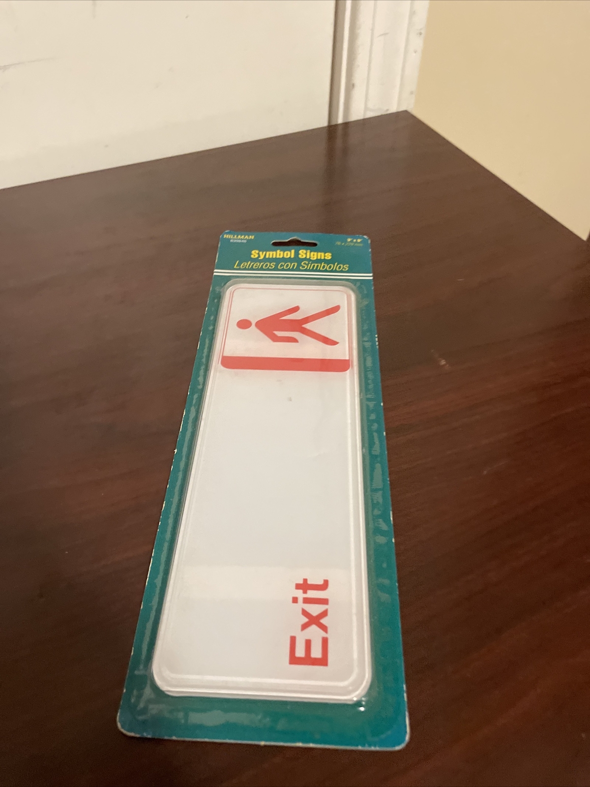 Hillman Symbol Exit Signs 3×9” 839846