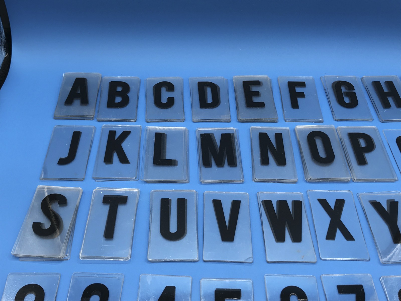 131 Piece Sign Letters Flexible Outdoor 3 x 1.625&Prime; Inch