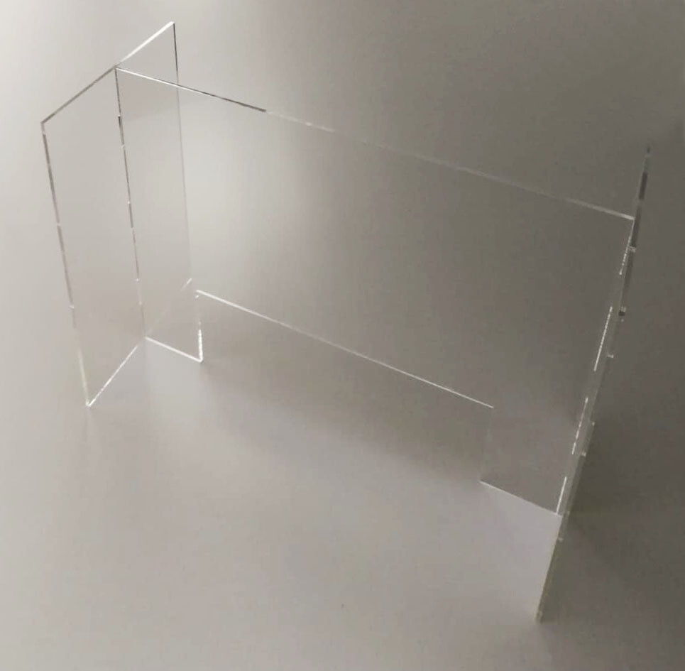 Spuckschutzwand – 0 3/16in Plexi Stellscreen -trennwand – Spuck-Schutz 23 5/8×27