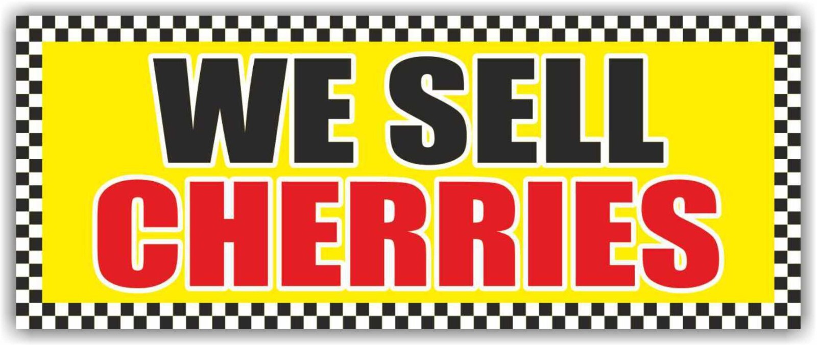 WE SELL CHERRIES Advertising Banner Vinyl Mesh Sign Fruits Vegetables Shop Store