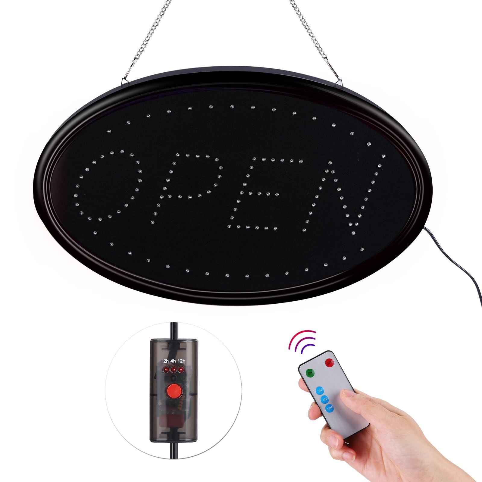 LED Open Sign, FITNATE Large 23×14 inch Business Open Sign with Remote Electr…