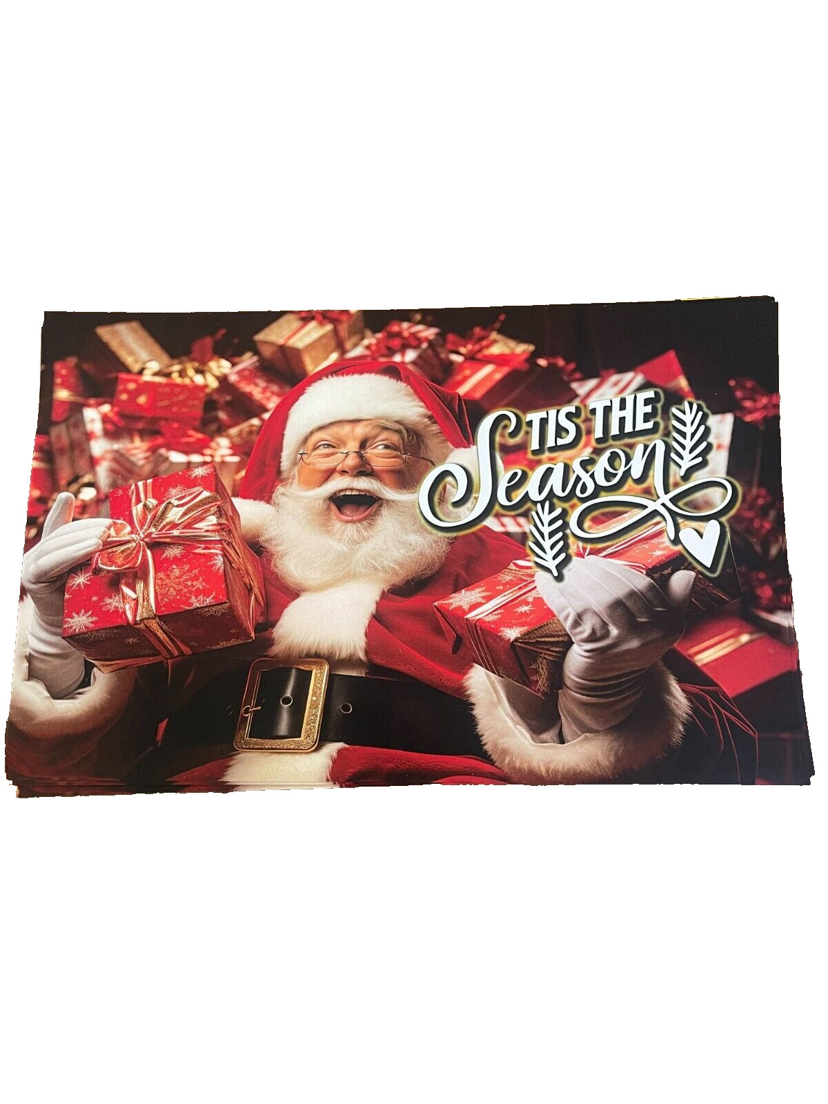 7&Prime;H x 11&Prime; W Tis the Season Retail Business Store POP Signs-10 pieces-Christmas