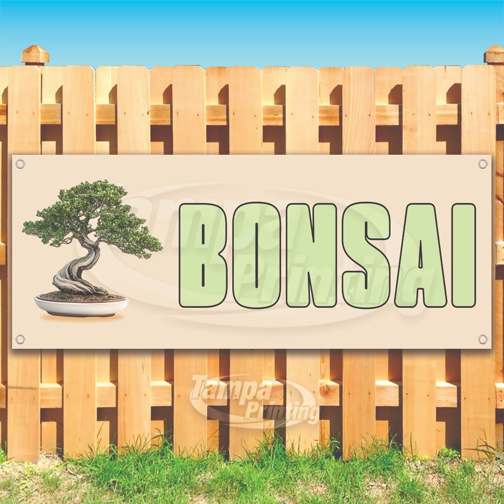 BONSAI Advertising Plants Tree Japan Vinyl Banner Flag Sign USA SB10488