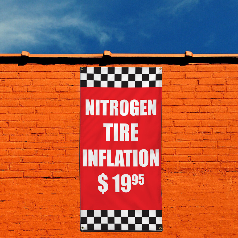Vertical Vinyl Banner Multiple Sizes Outdoor Weatherproof Industrial Yard Signs
