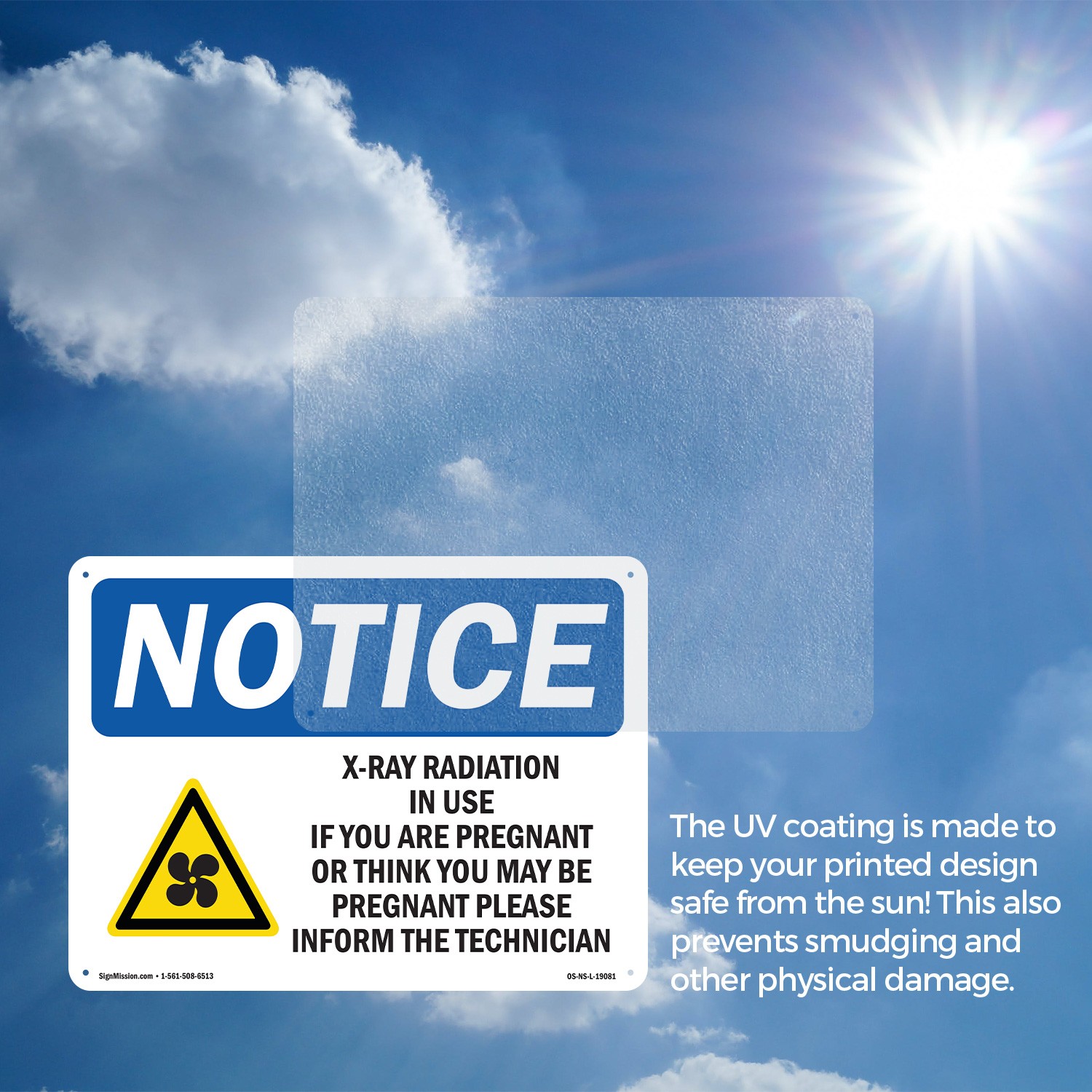 X-Ray Radiation In Use If You OSHA Notice Sign Metal Plastic, Decal 5 or 10 Pack