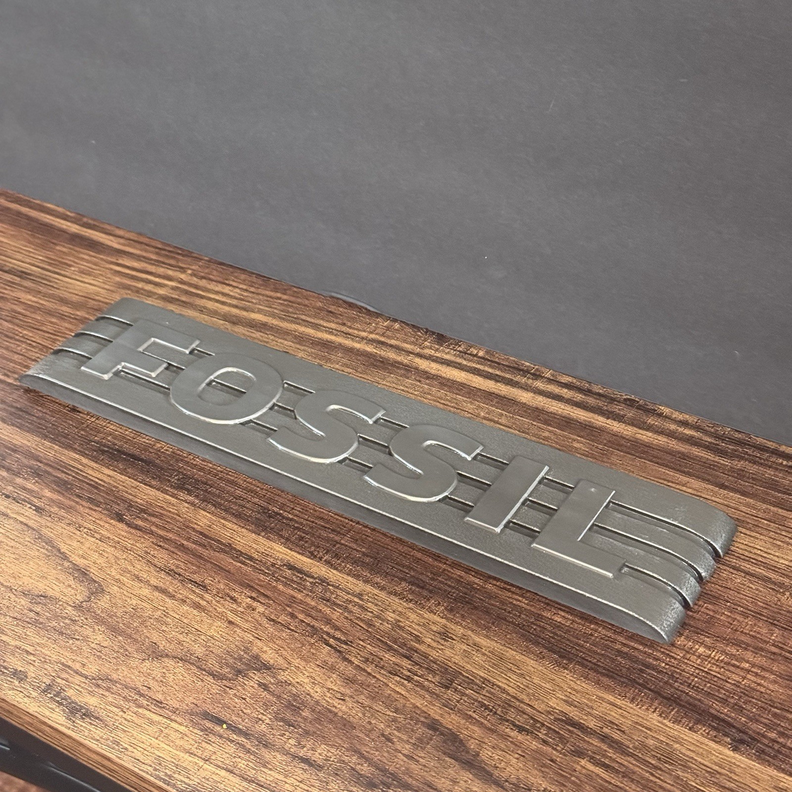 FOSSIL ® – Genuine Metal Store Rack Displays Logo Promotional Advertising Sign