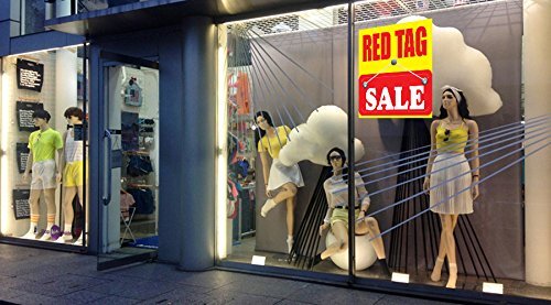 Red Tag Sale | Retail Window Display Sign | 20&Prime;W x 24&Prime;H