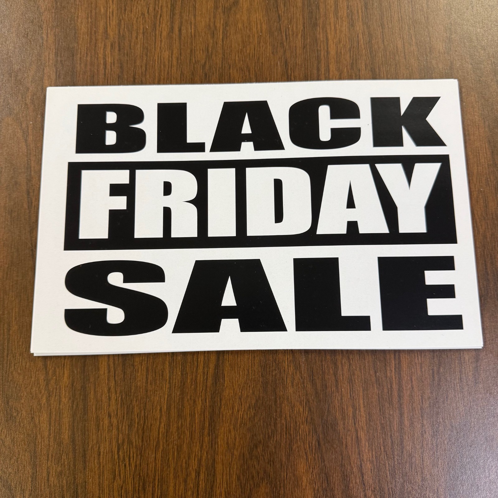 Black Friday Sale Price Signs for Retail -11&Prime;w x 7&Prime;H-10 pieces- Coated Cardstock