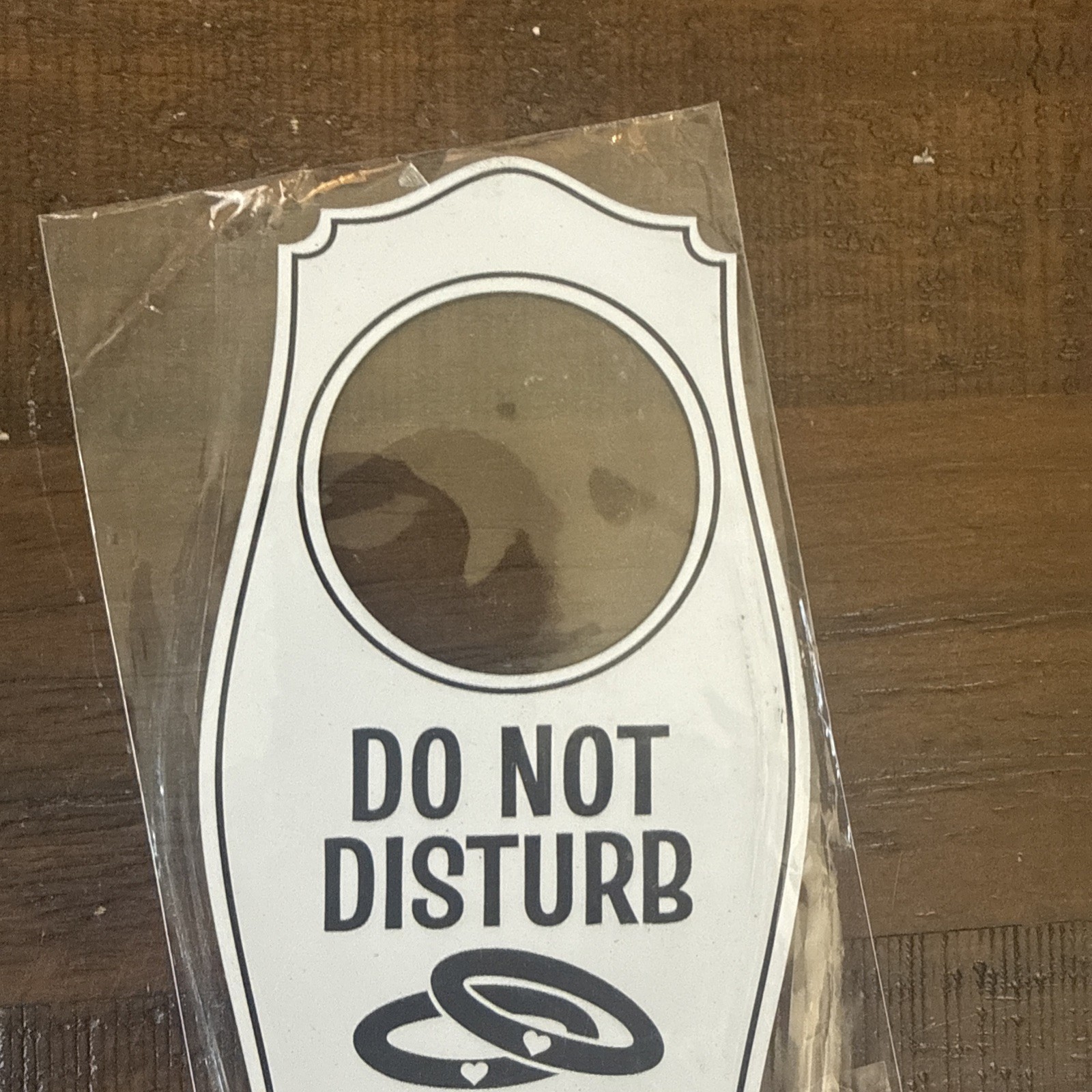 Do Not Disturb Just Married Door Hanger Sign White, 4&Prime; x 8&Prime;