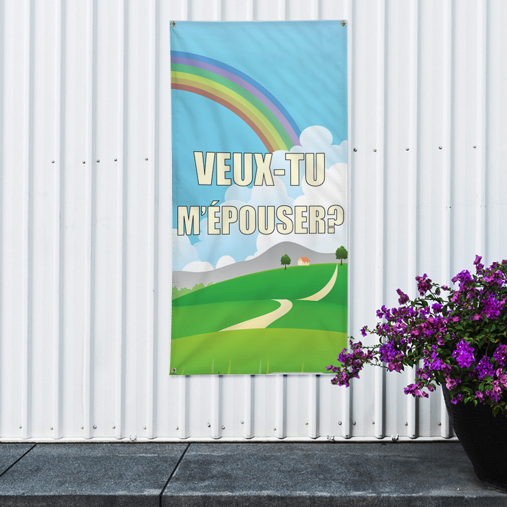 Vertical Vinyl Banner Multiple Sizes Outdoor Weatherproof Industrial Yard Signs