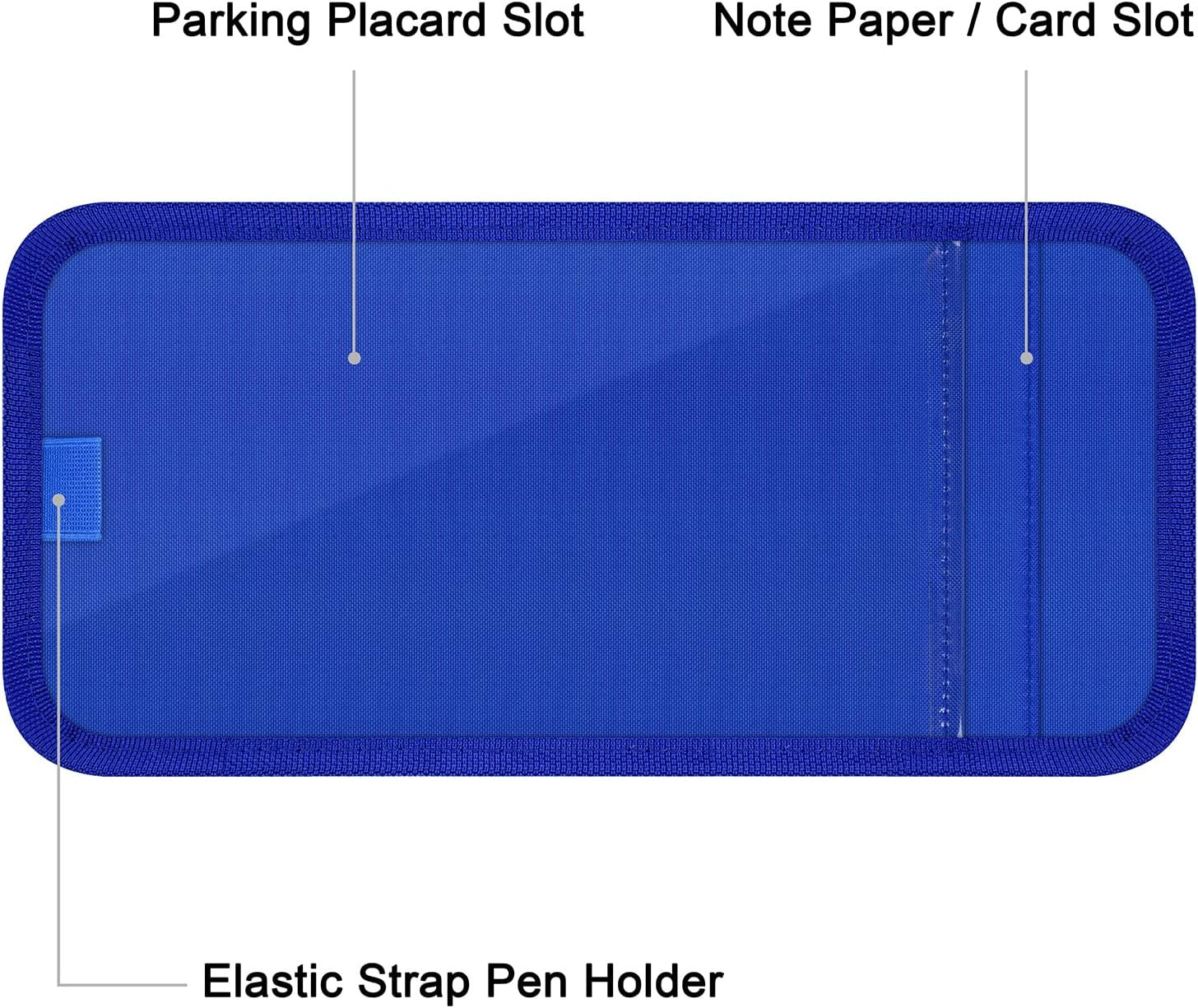 Handicap Placard Holder for Auto, Wisdompro Disabled Parking Permit Sign Protect