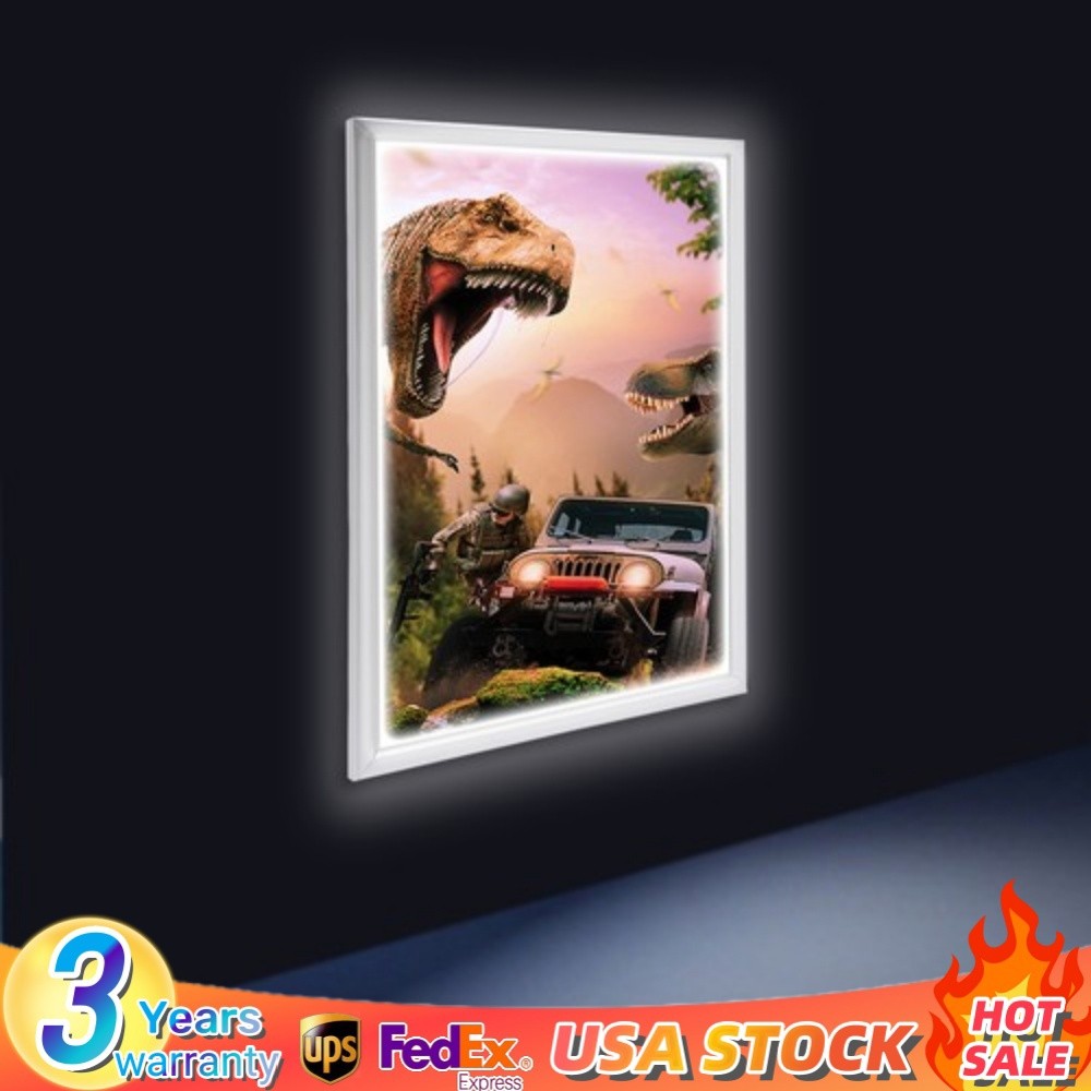 24*36&Prime; LED Backlit Poster Frame Art Picture Light Box Advertising Display Frame