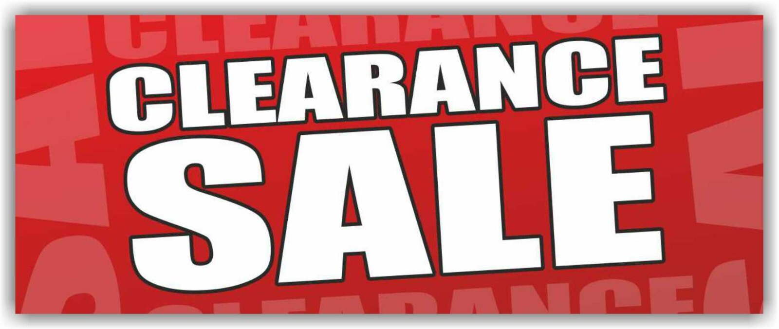 CLEARANCE SALE Advertising Banner Vinyl Mesh Sign discount retail 30 40 50 % off